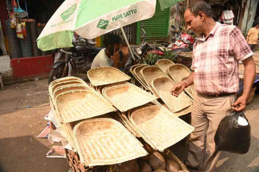 Chatt puja marketing at Natunbazar on Saturday afternoon