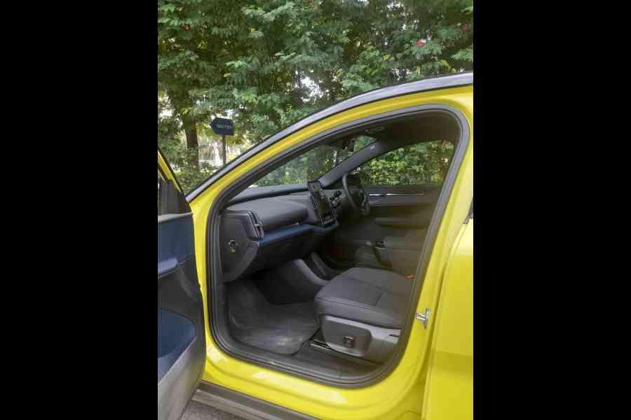 There is recycled material in the seats, the door, the floor mats, and even the dashboard
