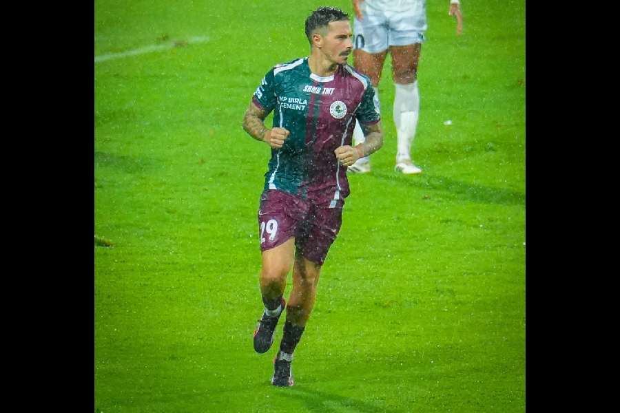 Mohun Bagan hero Jamie Maclaren on Saturday.