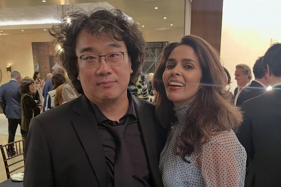 Mallika Sherawat with Bong Joon ho in California