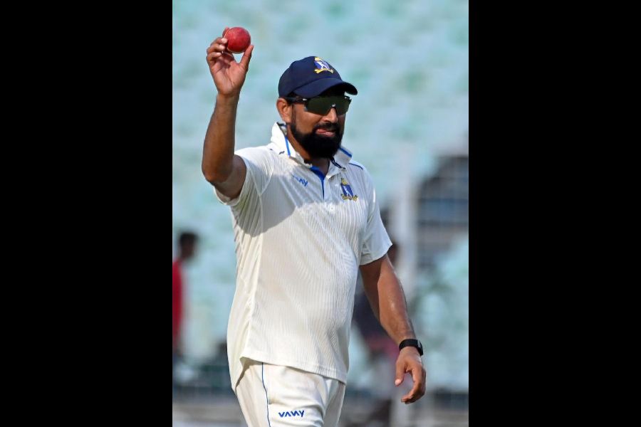 Mohammed Shami after Bengal’s 141-run win over Gujarat at Eden Gardens on Tuesday.