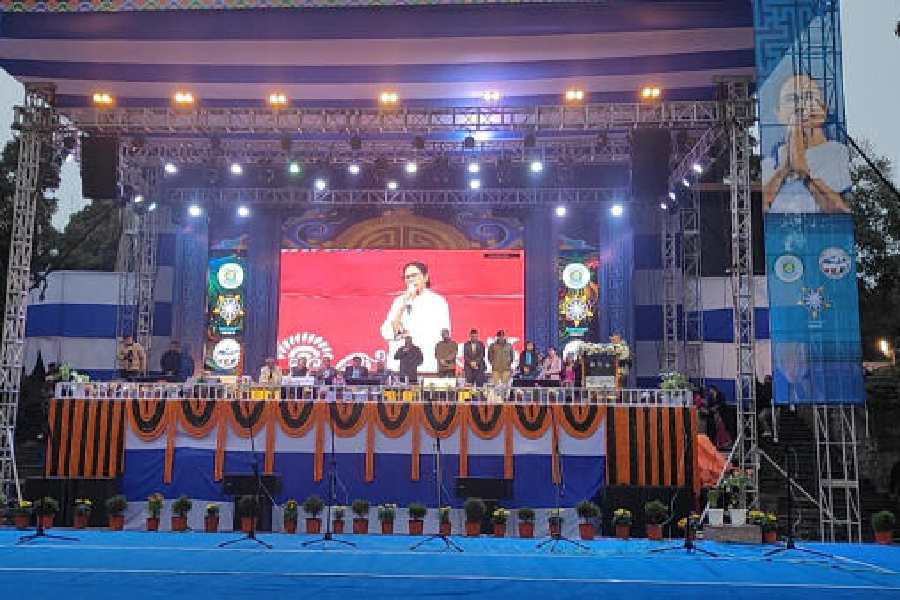 The inauguration ceremony of the mela on Wednesday.  