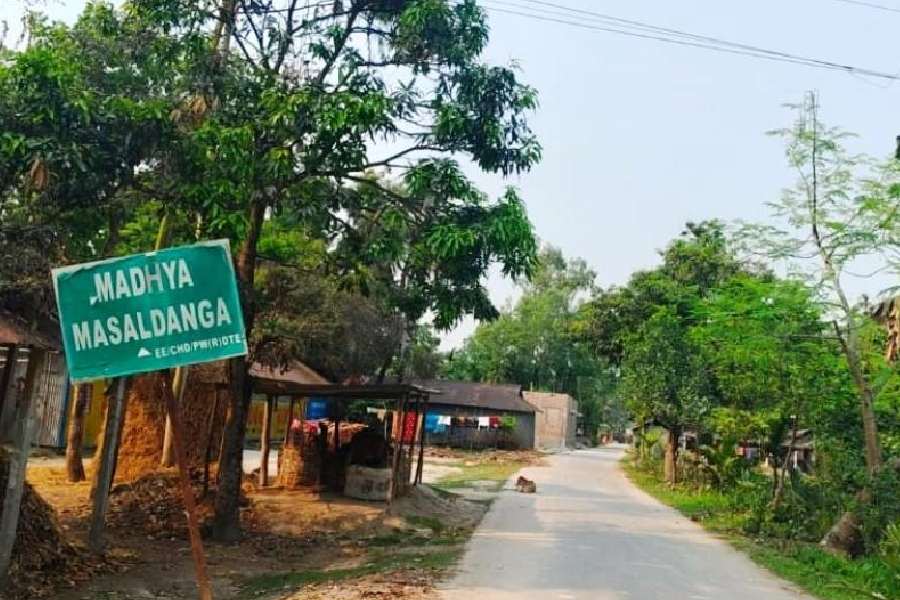 Madhya Mashaldanga in Cooch Behar, an erstwhile Bangladeshi enclave which is an Indian village now.   