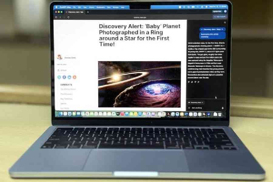 OpenAI’s new ChatGPT Atlas browser is great at providing AI-generated responses, but not so great at searches.  Picture: Mathures Paul