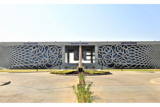 Rank 5- The Gujarat National Law University, Gandhinagar, held the 8th position in the NIRF Law rankings 2024, trailing behind institutions such as NLU Delhi, NALSAR Hyderabad, and WBNUJS Kolkata, with a score of 69.56 points. The following year in NIRF 2025 Ranking, it marked a significant upward movement for GNLU—it climbed three places to secure the 5th rank, entering the top five among India's law colleges. This advancement reflects GNLU’s improving performance across key evaluation parameters like teaching, learning resources, research, graduate outcomes, outreach, and perception.