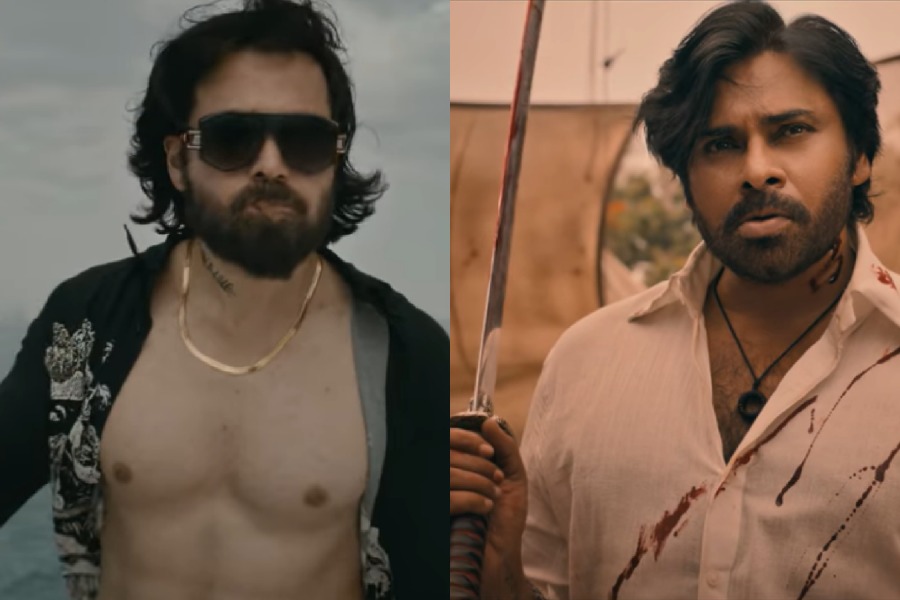 (left to right) Emraan Hashmi and Pawan Kalyan in ‘OG’