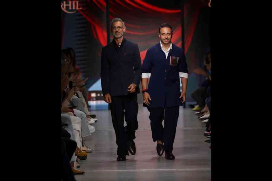 Designers Shantnu & Nikhil Mehra at Moscow Fashion Week