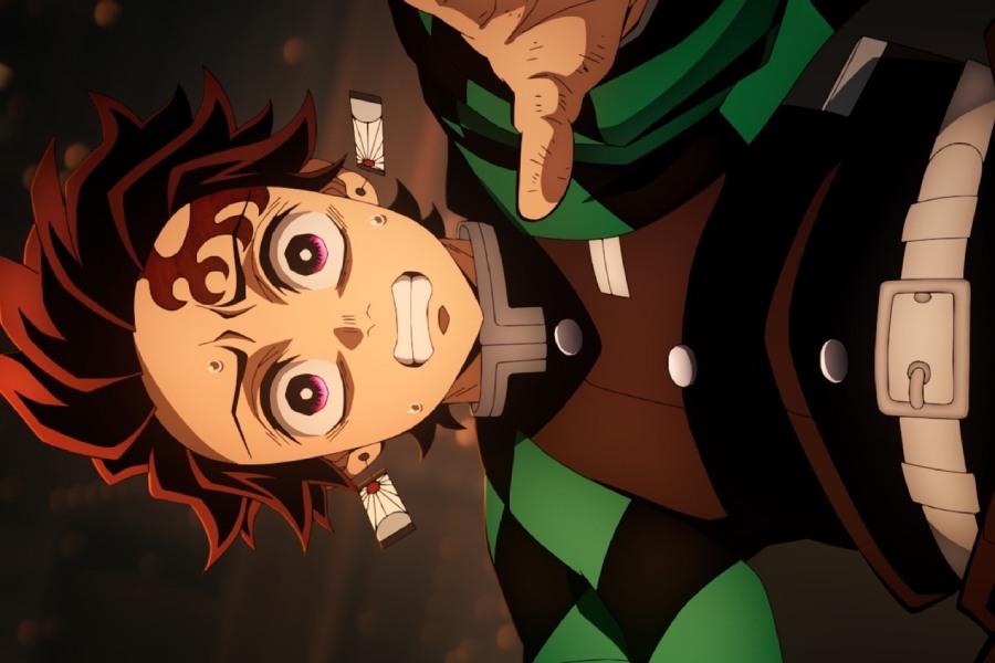 A still of Tanjiro from the movie