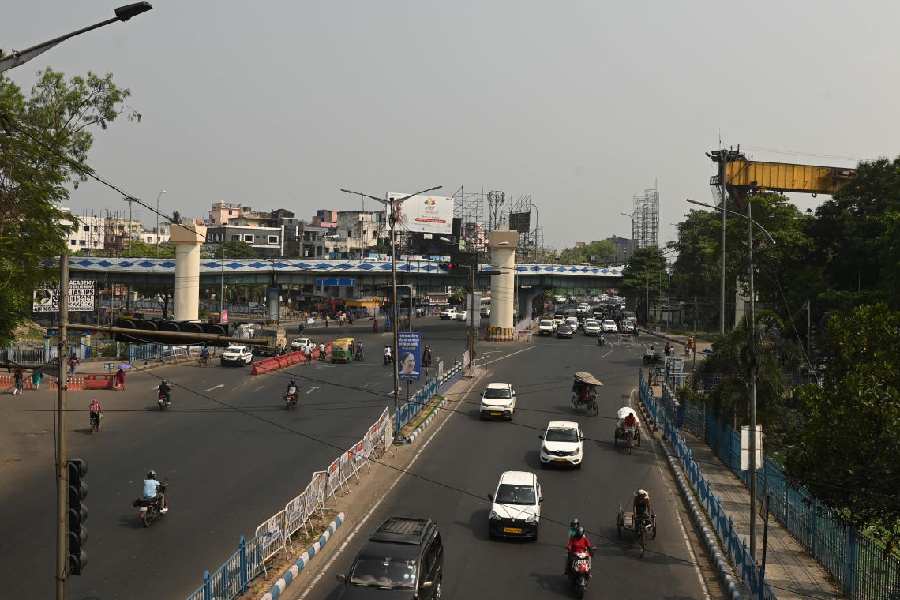 The Chingrighata crossing on EM Bypass last month