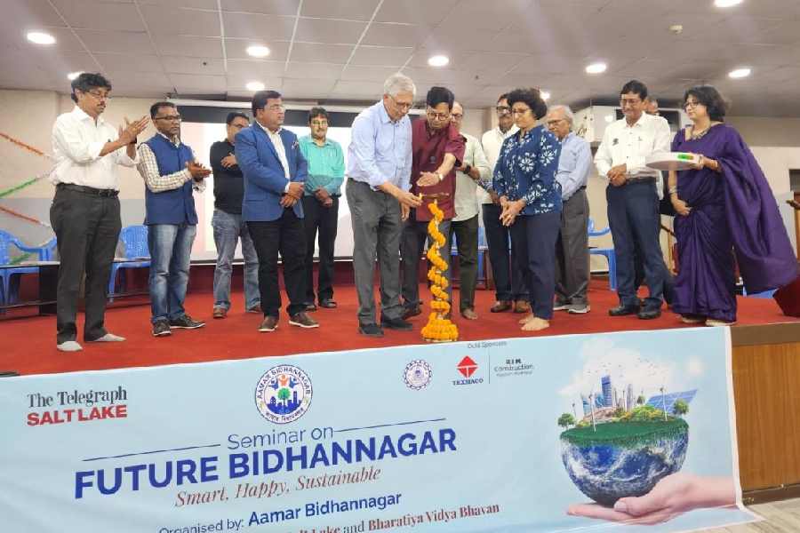 The inauguration of the seminar titled Future Bidhannagar last Friday, organised by Aamar Bidhannagar, in association with The Telegraph Salt Lake.