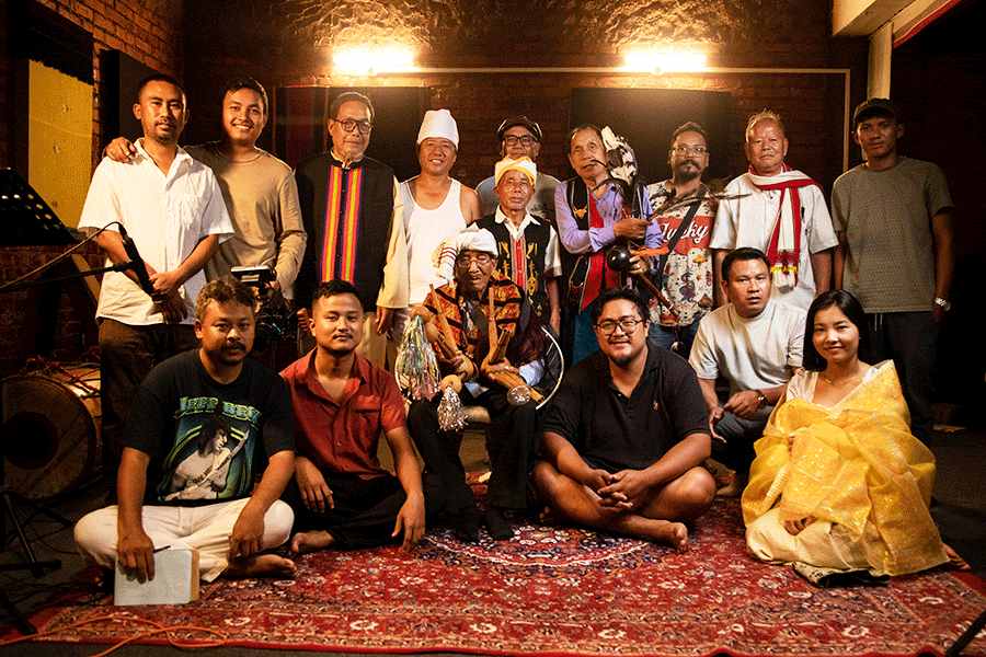 Folk musicians from seven communities in the hill districts of Manipur have come together with Akhu Chingbambam's band, Imphal Talkies, and other folk artistes to create a song about coexistence and the shared history of the region
