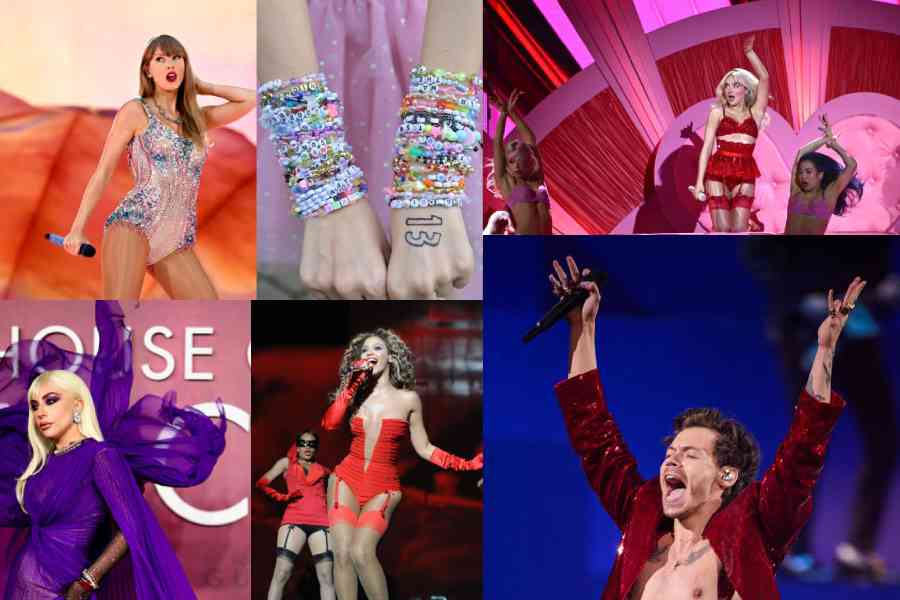 Pop icons and their eye rolling fashionable outfits