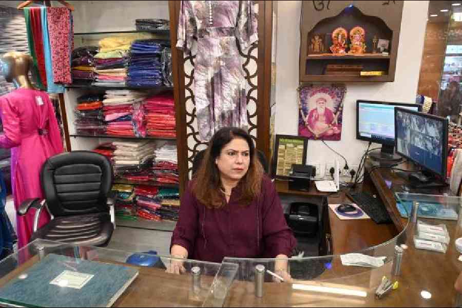 Pooja Bahrus at her shop