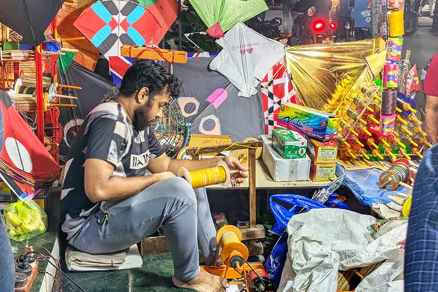 Ahead of Vishwakarma Puja on September 17, shops in north Kolkata are full of kites of different kinds as Kolkatans shop for new designs made specifically for the festival