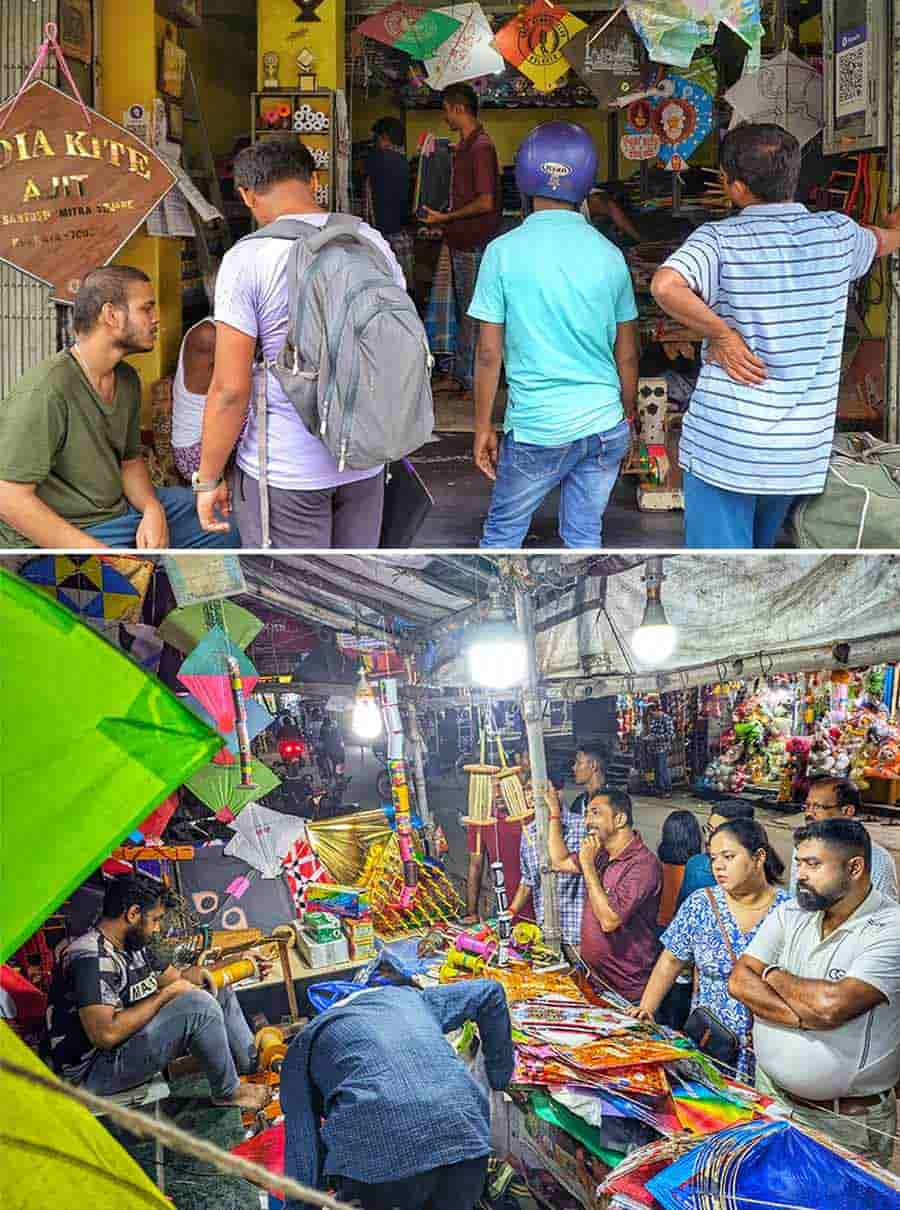 India Kite Shop at Santosh Mitra Square and this shop in Dum Dum were the go-to spots for kite shopping for those gearing up to celebrate the festival