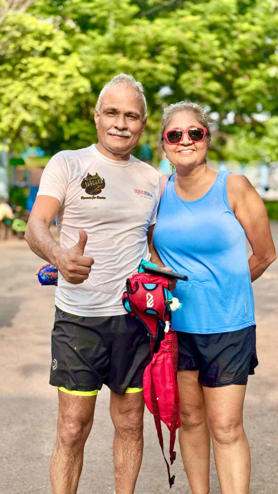 Aruna and Vijay Bhaskar only take part in events where both of them can compete together