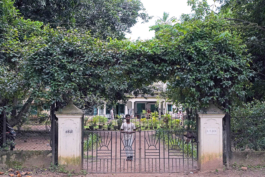 Pratichi, the house built by Amartya Sen's parents, Amita and Ashutosh in the early 1940s (Picture: Amit Datta)