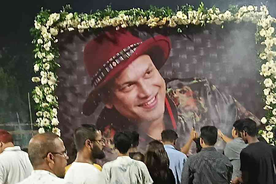 Mourners at Latasil Field in Guwahati on Friday night