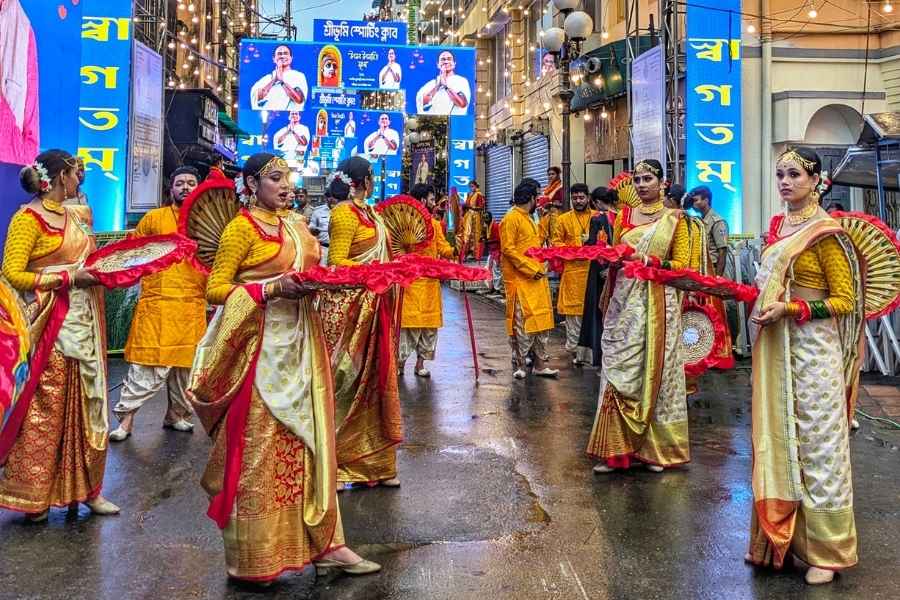 A cultural programme during the inauguration at Sreebhumi