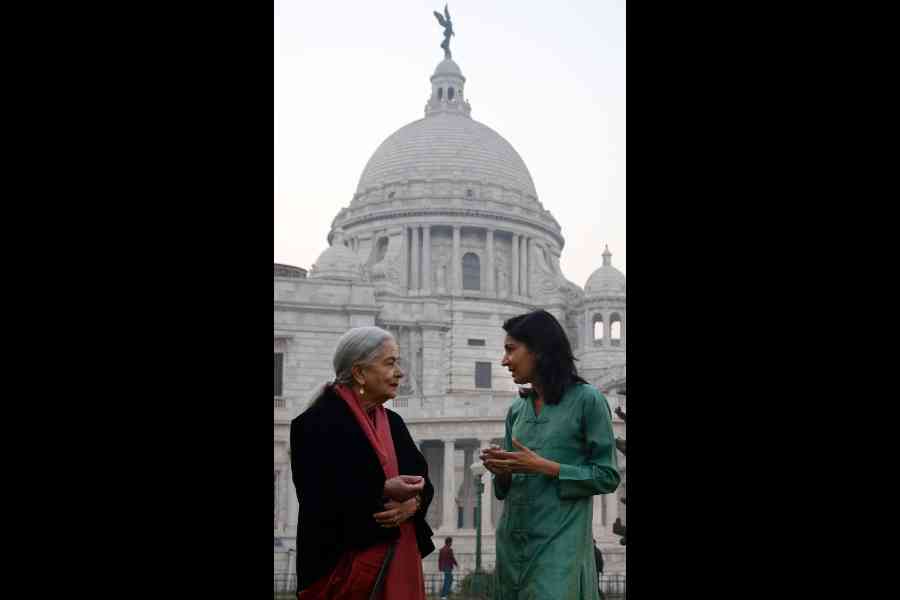 Anita Desai and Kiran Desai - Kolkata Literary Meet - Victoria Memorial Hall.