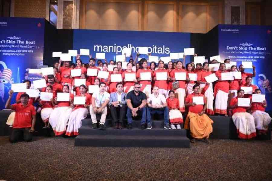 Dhakis with their training certificates at the awareness programme on Monday