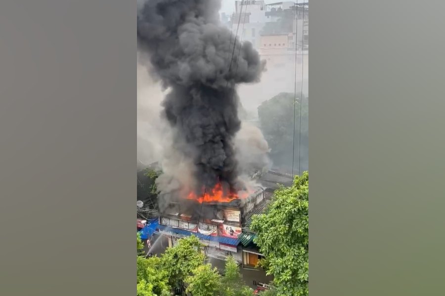The blaze at the restaurant in Kolkata on September 23, 2025