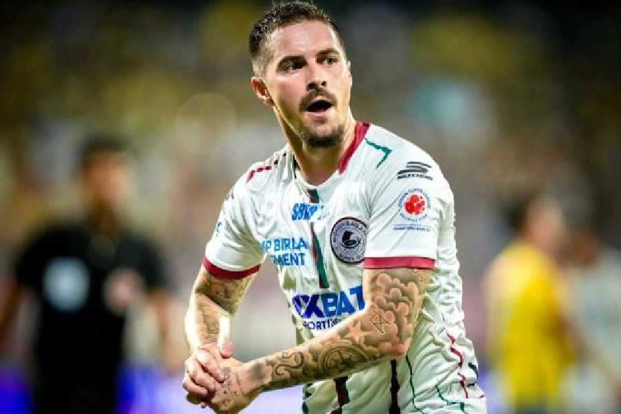 Mohun Bagan's Australian player Jamie Maclaren.