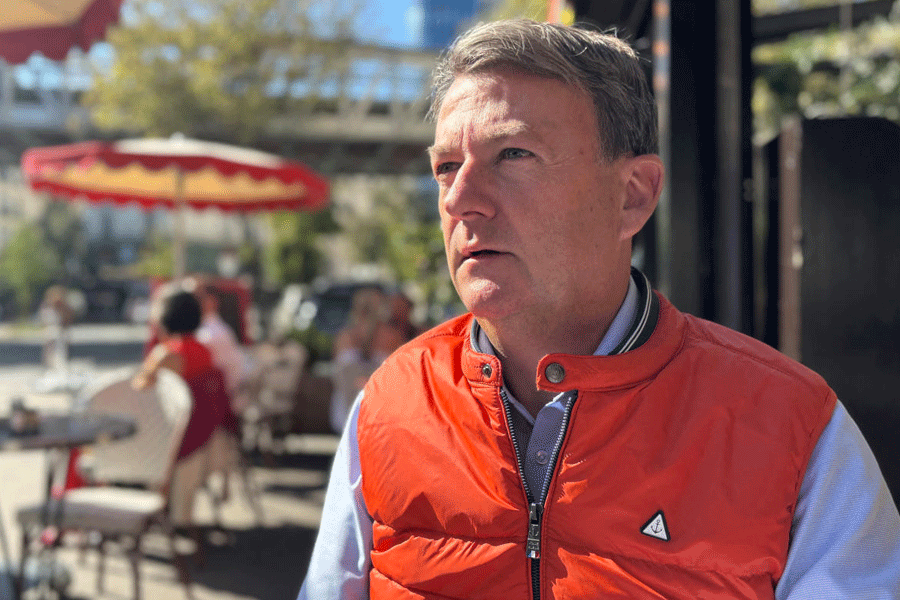 Patrice Le Bec, a private detective who handles a growing number of fraudulent sick leave cases, talks during an interview with Reuters in Paris, France.
