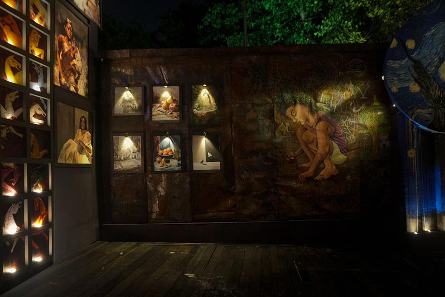 The result is a striking visual interpretation of how colour breathes life into both art and human experience