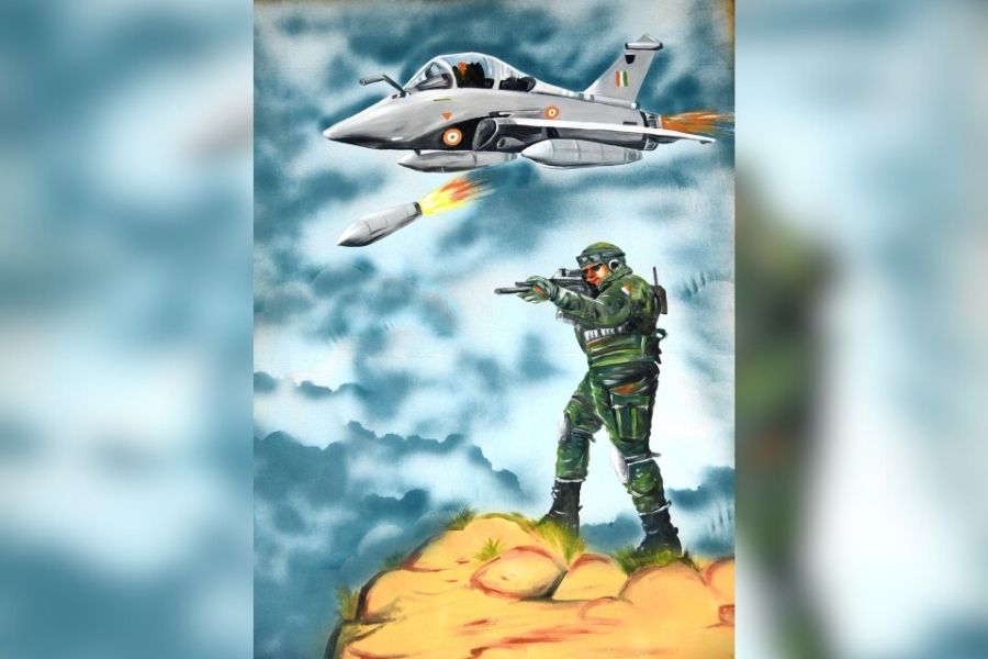 The theme celebrates courage, devotion, and the strength of Maa Durga