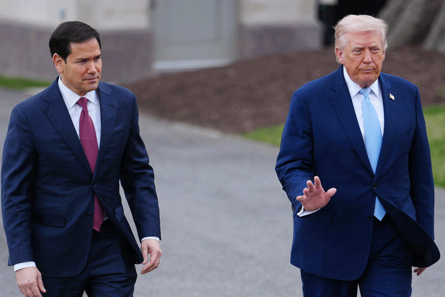 Donald Trump with Marco Rubio