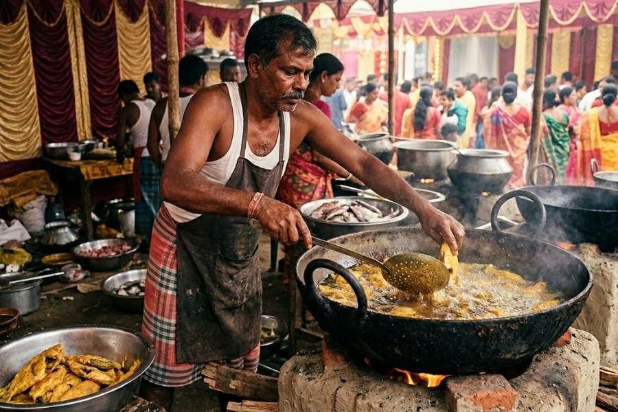Odia cooks became central to large-scale cooking for weddings and family feasts