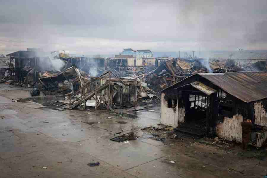 View of a drug rehabilitation center destroyed in what the Taliban said was a Pakistani air strike in Kabul, Afghanistan, March 18, 2026.