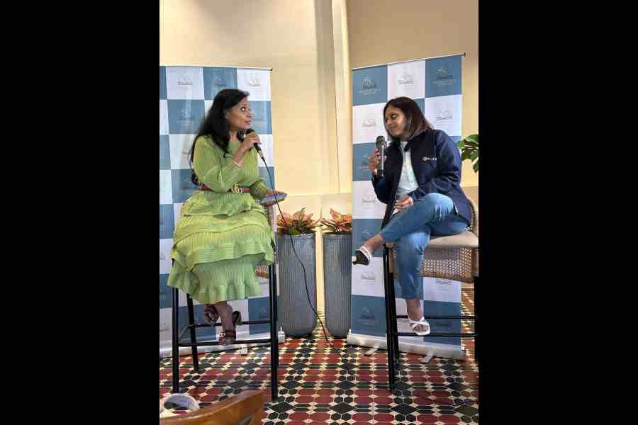 Sisters Smita Agarwal (left) and Yashwi Ladsaria