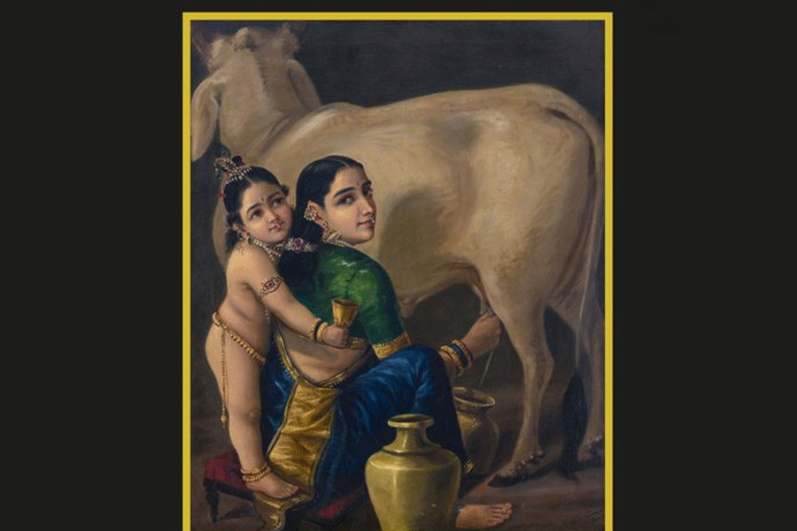 Raja Ravi Varma\\\'s \\\'Yashoda and Krishna\\\' sells at record-breaking Rs 167.20 crore