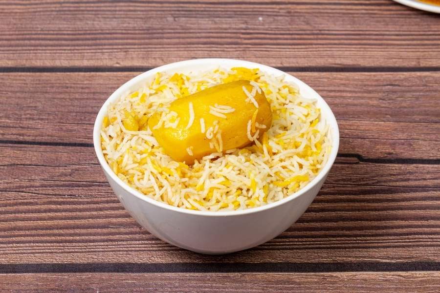 The alu in Kolkata biryani is Chandramukhi