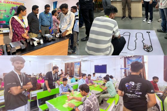 Robotics events like Robo Path Follower and Robo Soccer showcased innovation and precision, while business-centric competitions such as Power Deal and Tech Monopoly tested participants’ strategic thinking and decision-making abilities in competitive scenarios.