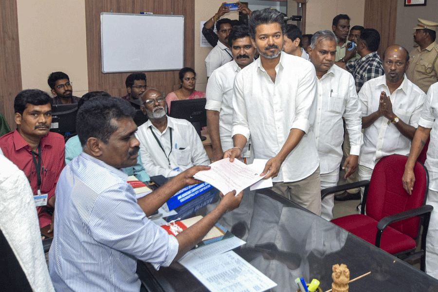 TN polls: Vijay files nomination