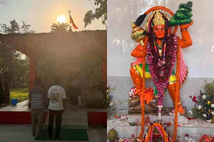 Hanuman temple IIM Calcutta campus Hanuman Jayanti