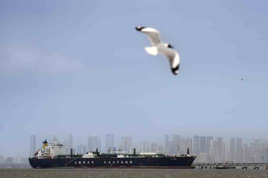 Indian tanker \'Jag Vasant\' at sea