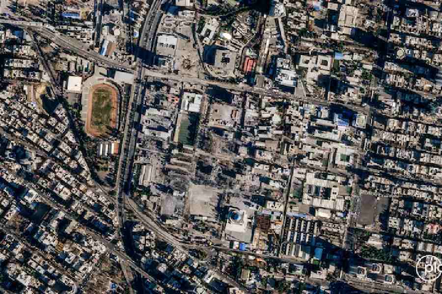 A satellite image shows Iran\\\'s Law Enforcement Command (FARAJA) in Tehran, Iran, March 3, 2026, amid the U.S.-Israeli conflict with Iran.