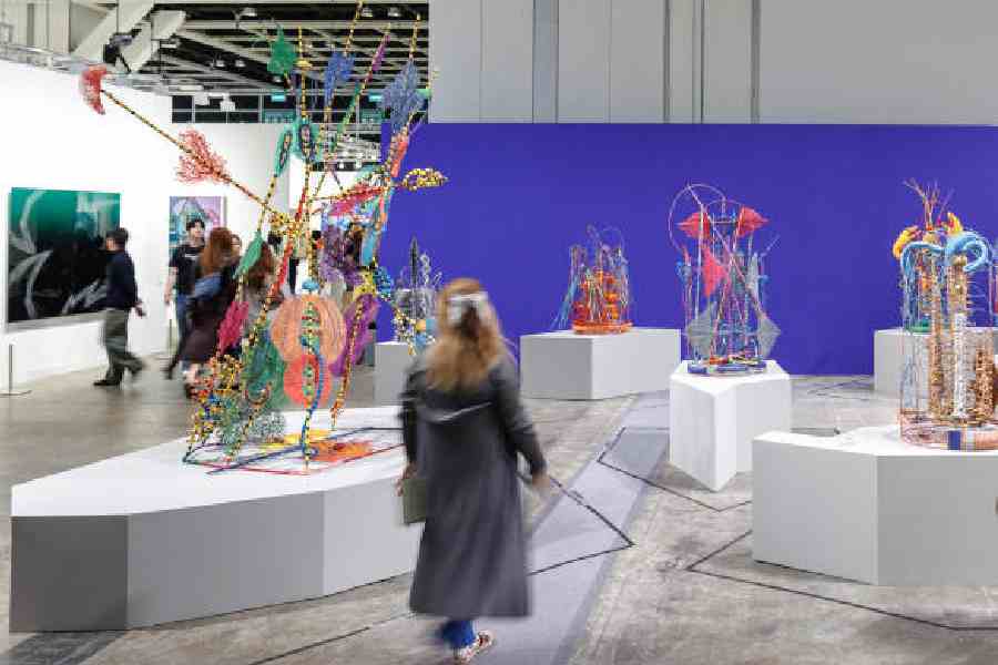 Parag Tandel's Anthems of Archipelago: We are King of Ocean in the Encounters segment was an ode to the artist's native city of Mumbai. Picture courtesy Art Basel