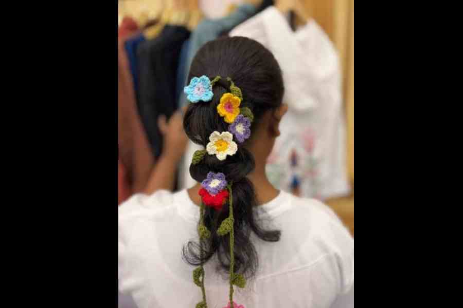 Handcrafted items on display at the fair 