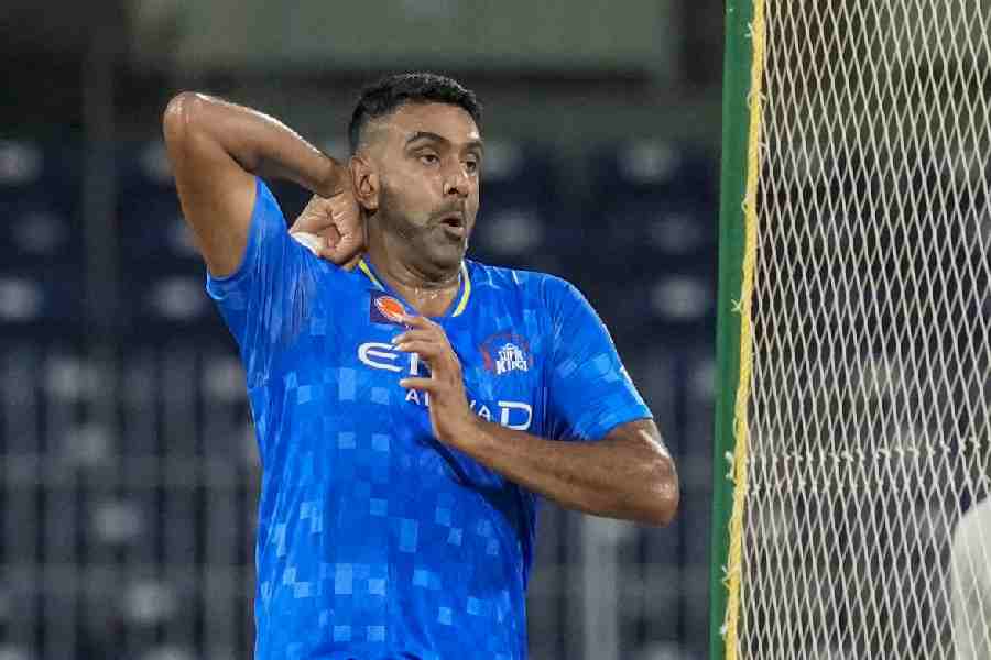 Chennai Super Kings\\\' Ravichandran Ashwin during a practice session ahead of an Indian Premier League (IPL) 2025 T20 cricket match between Chennai Super Kings and Delhi Capitals, at the MA Chidambaram Stadium, in Chennai, Friday, April 4, 2025.