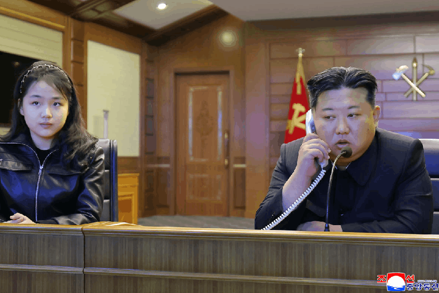 Kim Jong Un with Kim Ju Ae