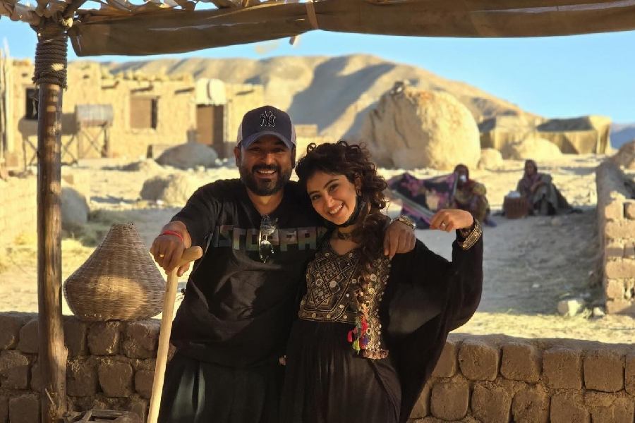 (left to right) Aditya Dhar and Sara Arjun