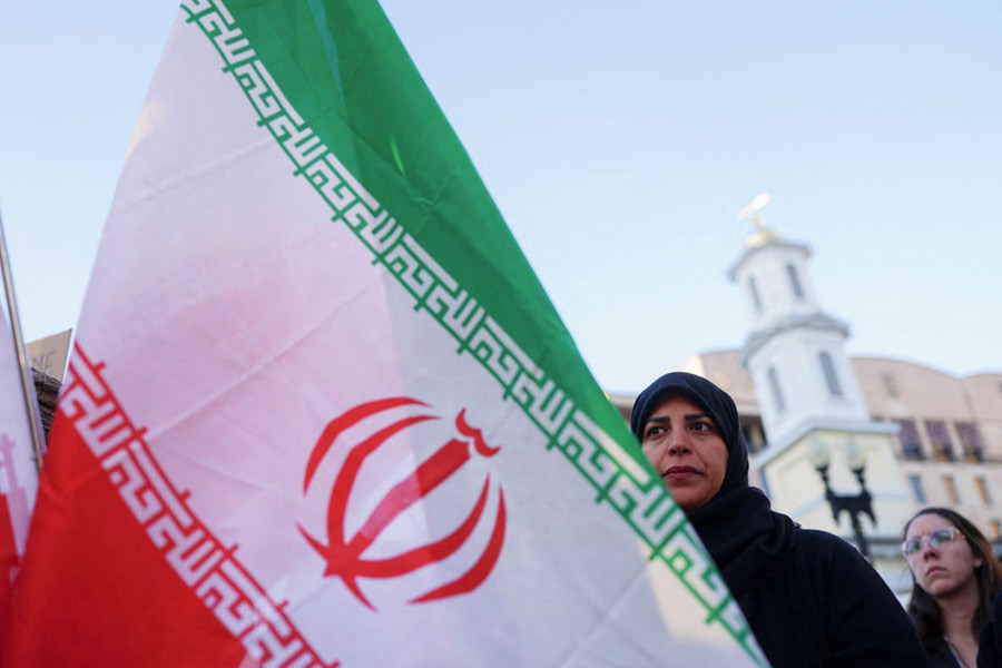 Demonstrators protest against military action in Iran after U.S. President Donald Trump said that he had agreed to a two-week ceasefire, outside the White House