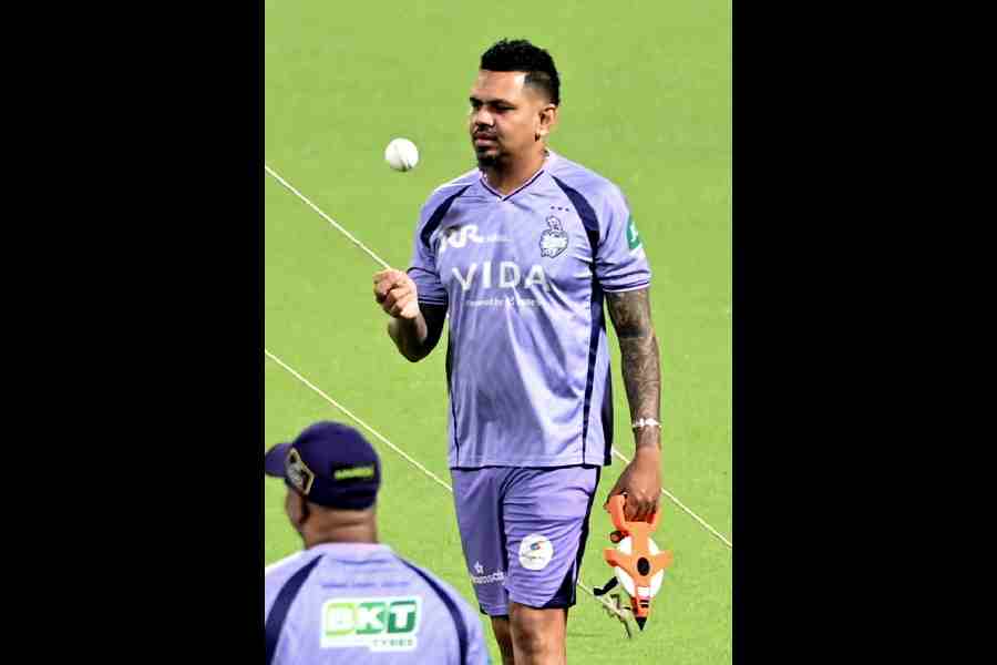 Sunil Narine at the Eden.