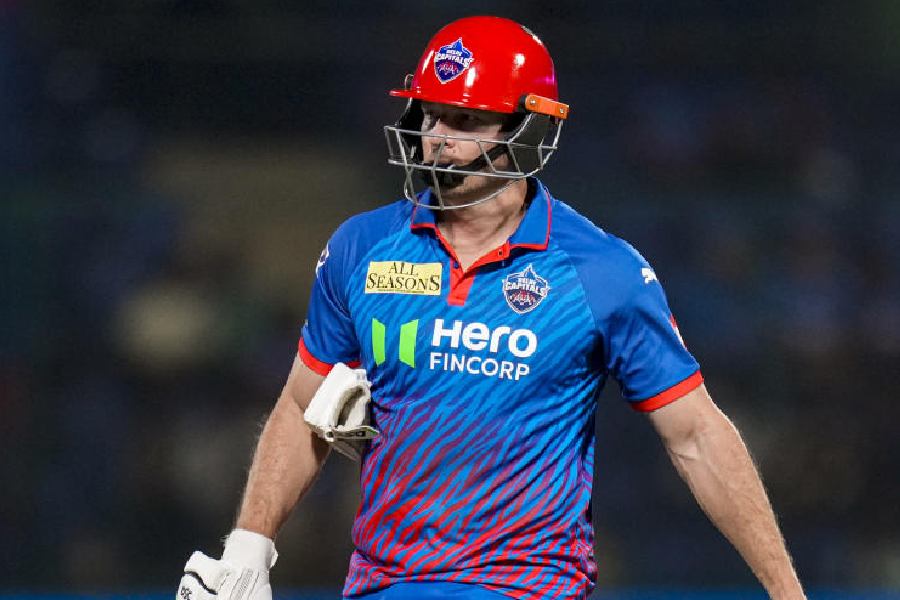 Delhi Capitals' David Miller reacts after losing the match during an Indian Premier League (IPL) 2026 T20 cricket match between Delhi Capitals and Gujarat Titans, at Arun Jaitley Stadium, in New Delhi, Wednesday, April 8, 2026.