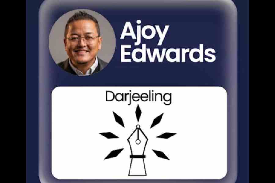 Ajoy Edwards, Darjeeling IGJF election symbol Pen Nib with Seven Rays